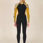 Sisstr Youth Summer Seas 3/2 Print Back Zip Full Suit, Gold - Stoke Outlets