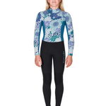 Sisstr Youth Summer Seas 3/2 Print Back Zip Full Suit, Laguna - Stoke Outlets