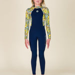 Sisstr Youth Summer Seas Back Zip Spring Suit, Sea Foam - Stoke Outlets
