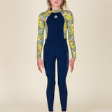 Sisstr Youth Summer Seas Back Zip Spring Suit, Sea Foam - Stoke Outlets