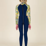 Sisstr Youth Summer Seas Back Zip Spring Suit, Sea Foam - Stoke Outlets