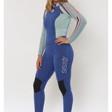 Sisstrevolution SUMMER SEAS CLR BLOCK BK ZIP FULL SUIT -BJB - Stoke Outlets