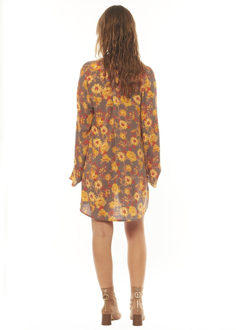 SWEET PEACHES LS WVN DRESS - MIH - Stoke Outlets