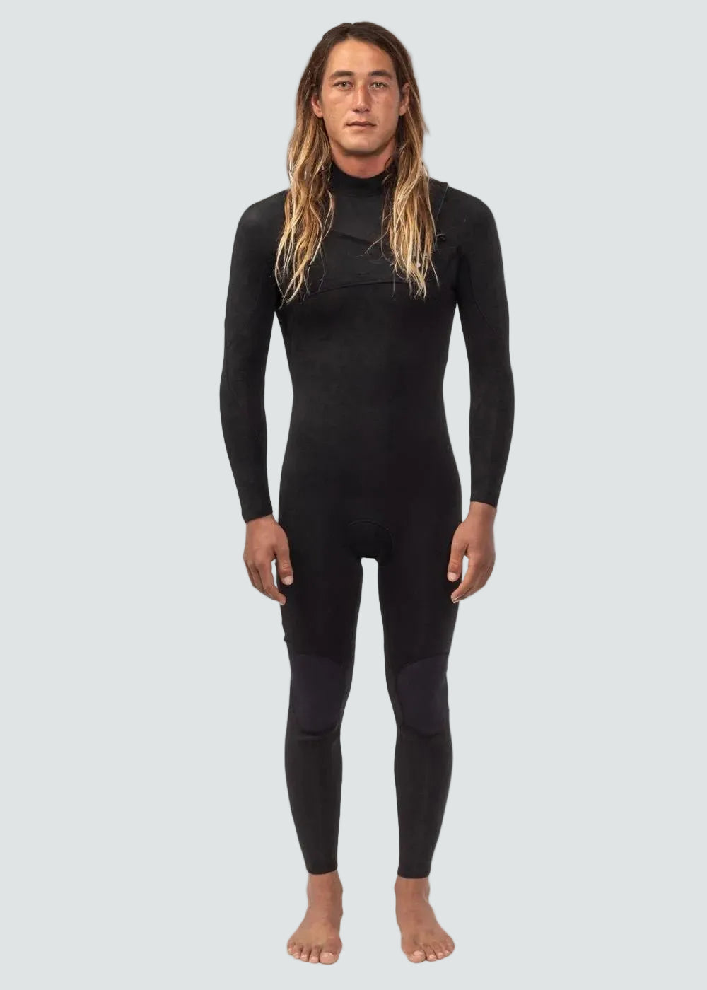 Vissla 7 Seas 4-3 Full Chest Zip Wetsuit, Stealth - Stoke Outlets