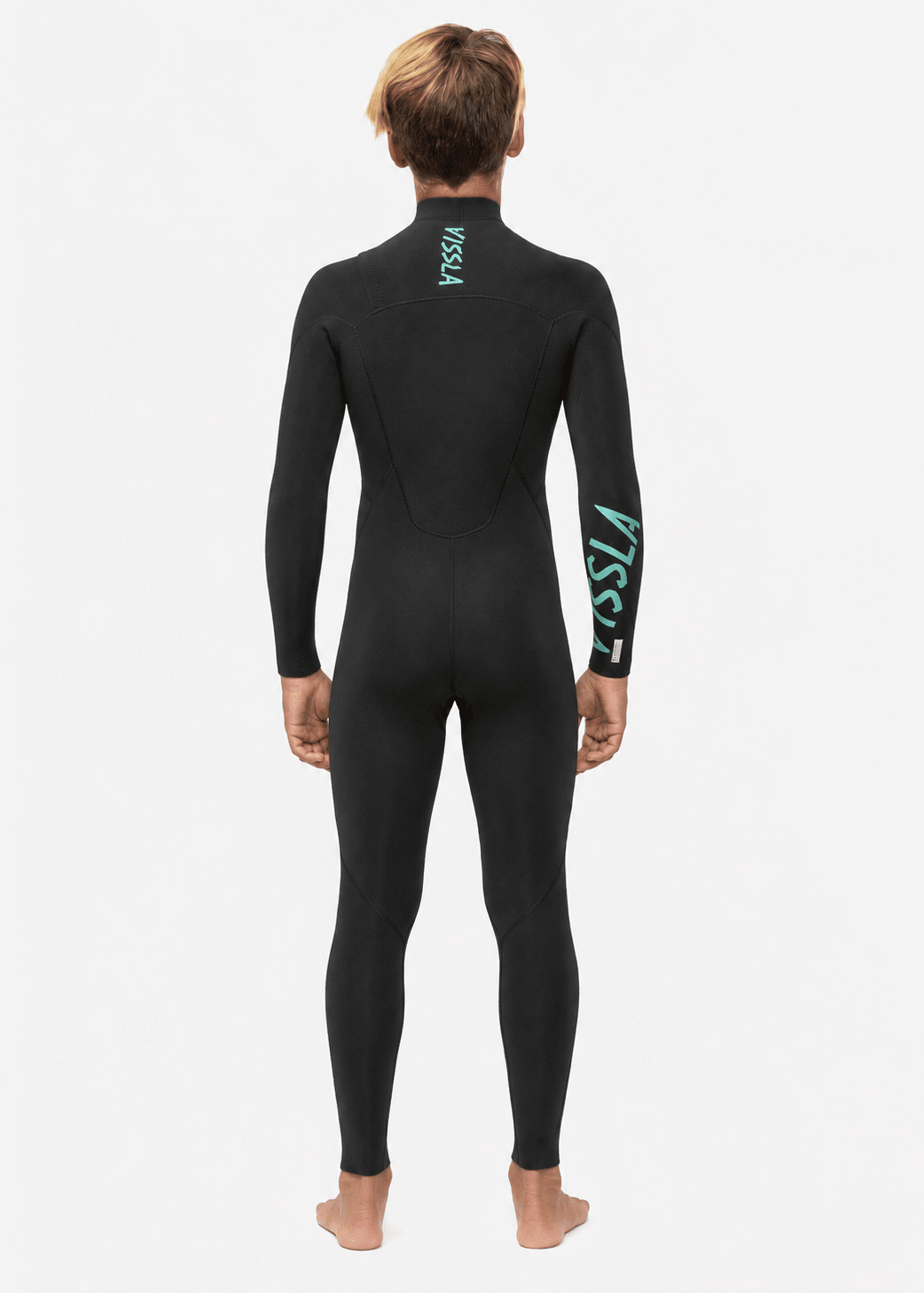 Vissla 7 Seas Boys 4/3 Full Suit Chest Zip, Black - Stoke Outlets