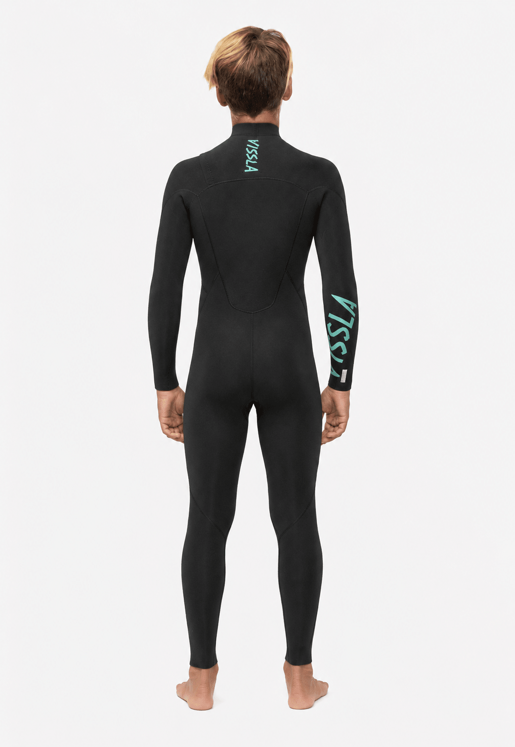 Vissla 7 Seas Boys 4/3 Full Suit Chest Zip, Black - Stoke Outlets