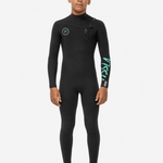 Vissla 7 Seas Boys 4/3 Full Suit Chest Zip, Black - Stoke Outlets