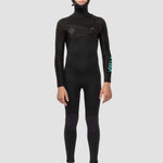 Vissla 7 Seas Boys 5/4/3 Hooded Full Suit Chest Zip, Phantom - Stoke Outlets
