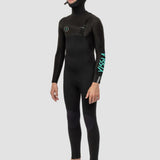 Vissla 7 Seas Boys 5/4/3 Hooded Full Suit Chest Zip, Phantom - Stoke Outlets