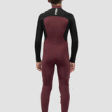Vissla 7 Seas Boys Bolt 3/2 Full Suit Chest Zip, Wine - Stoke Outlets