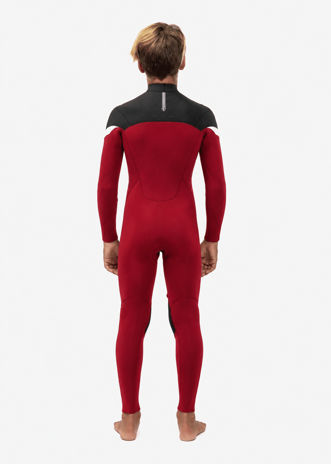 Vissla 7 Seas Boys Raditude 3/2 Full Suit Chest Zip, Rusty Red - Stoke Outlets