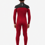 Vissla 7 Seas Boys Raditude 3/2 Full Suit Chest Zip, Rusty Red - Stoke Outlets