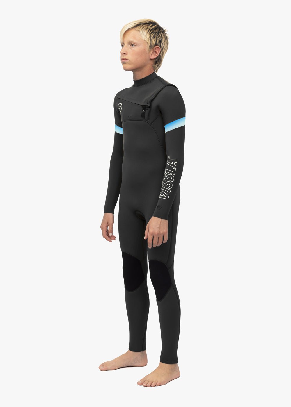 Vissla 7 Seas Boys Raditude 4-3 Full Chest Zip Wetsuit - Stoke Outlets