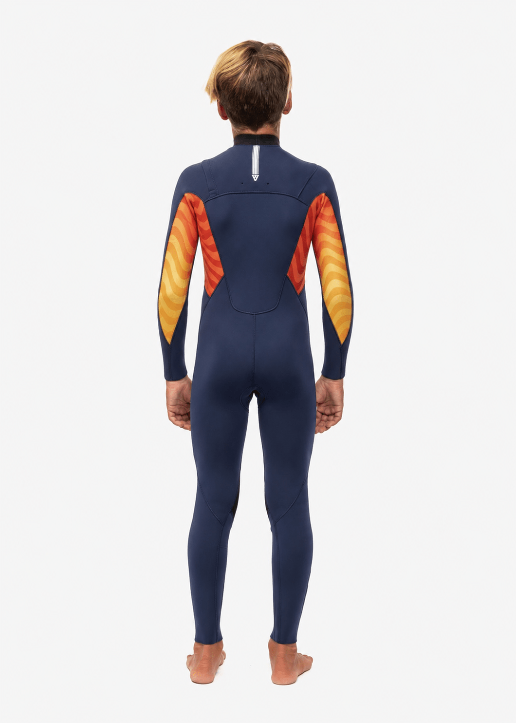 Vissla 7 Seas Boys Shredder 3/2 Full Suit Chest Zip, Navy - Stoke Outlets
