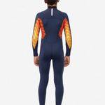 Vissla 7 Seas Boys Shredder 3/2 Full Suit Chest Zip, Navy - Stoke Outlets