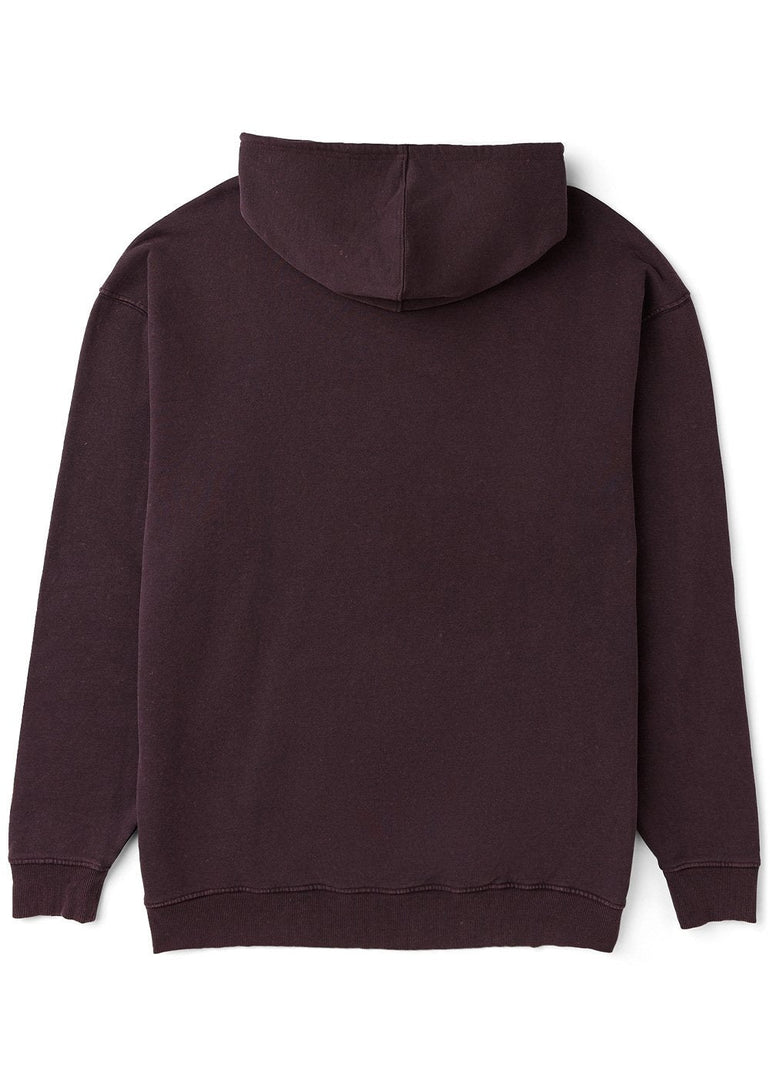 Vissla Acid Drop Oversized Eco Pull Over Hoodie Fleece - BUR - Stoke Outlets