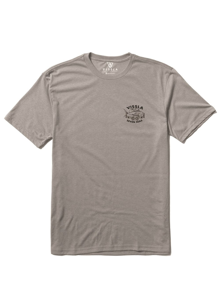 Vissla Ahi Comp Lite Eco Drirelease Tee-GRH - Stoke Outlets