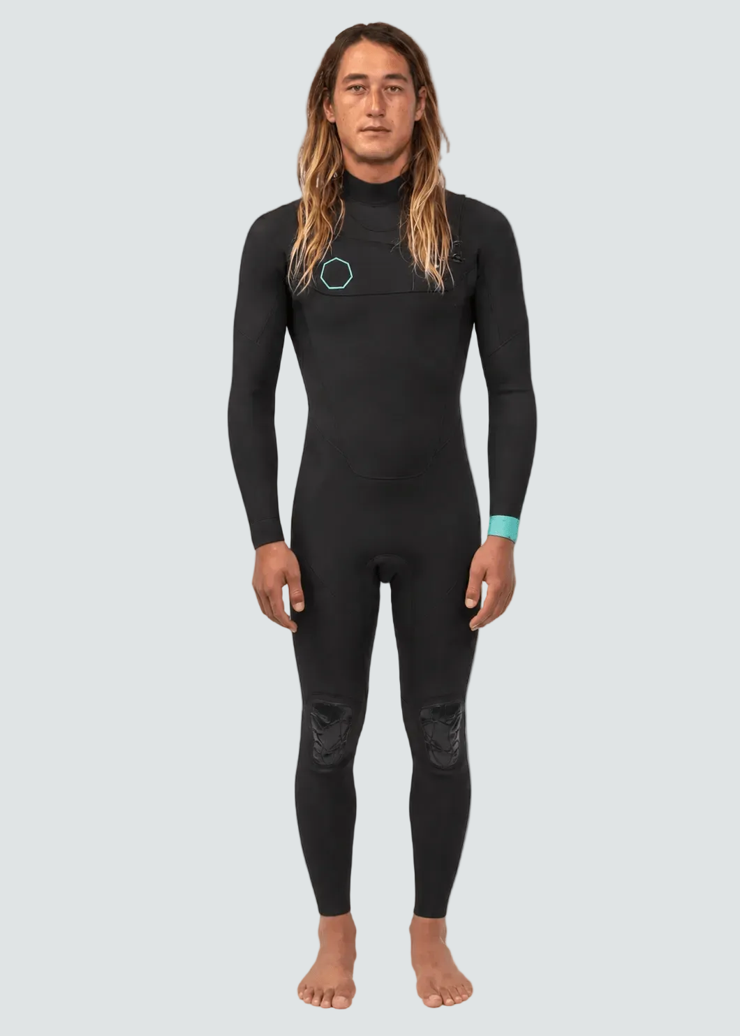 Vissla Bewet Chiba 3-2 Full Chest Zip Full Wetsuit, Black - Stoke Outlets