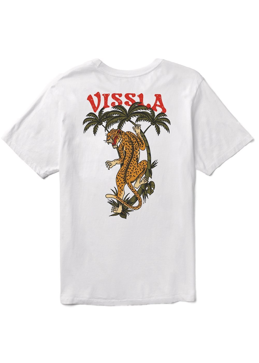 Vissla Big Cat Kids Tee - WHT - Stoke Outlets