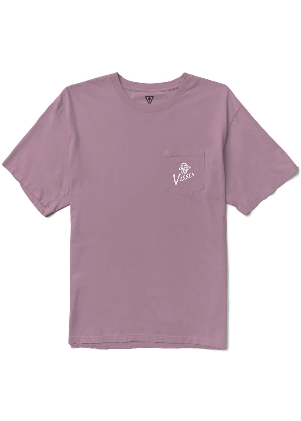 Vissla Brain Bucket Premium Organic PKT Tee - PLM - Stoke Outlets