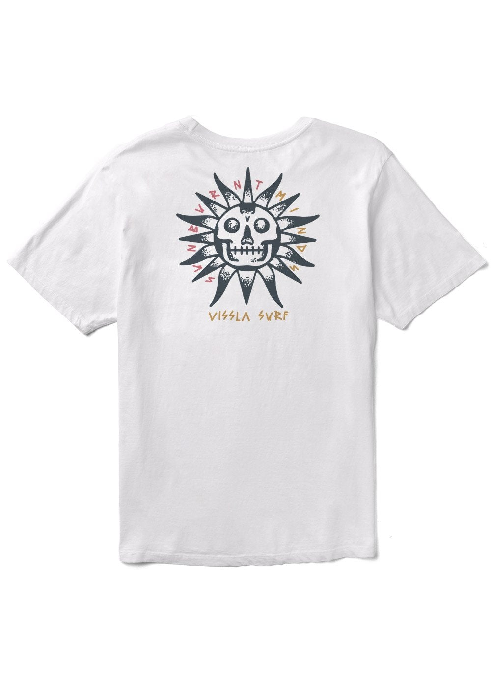 Vissla Burnt Up Organic Tee - WHT - Stoke Outlets