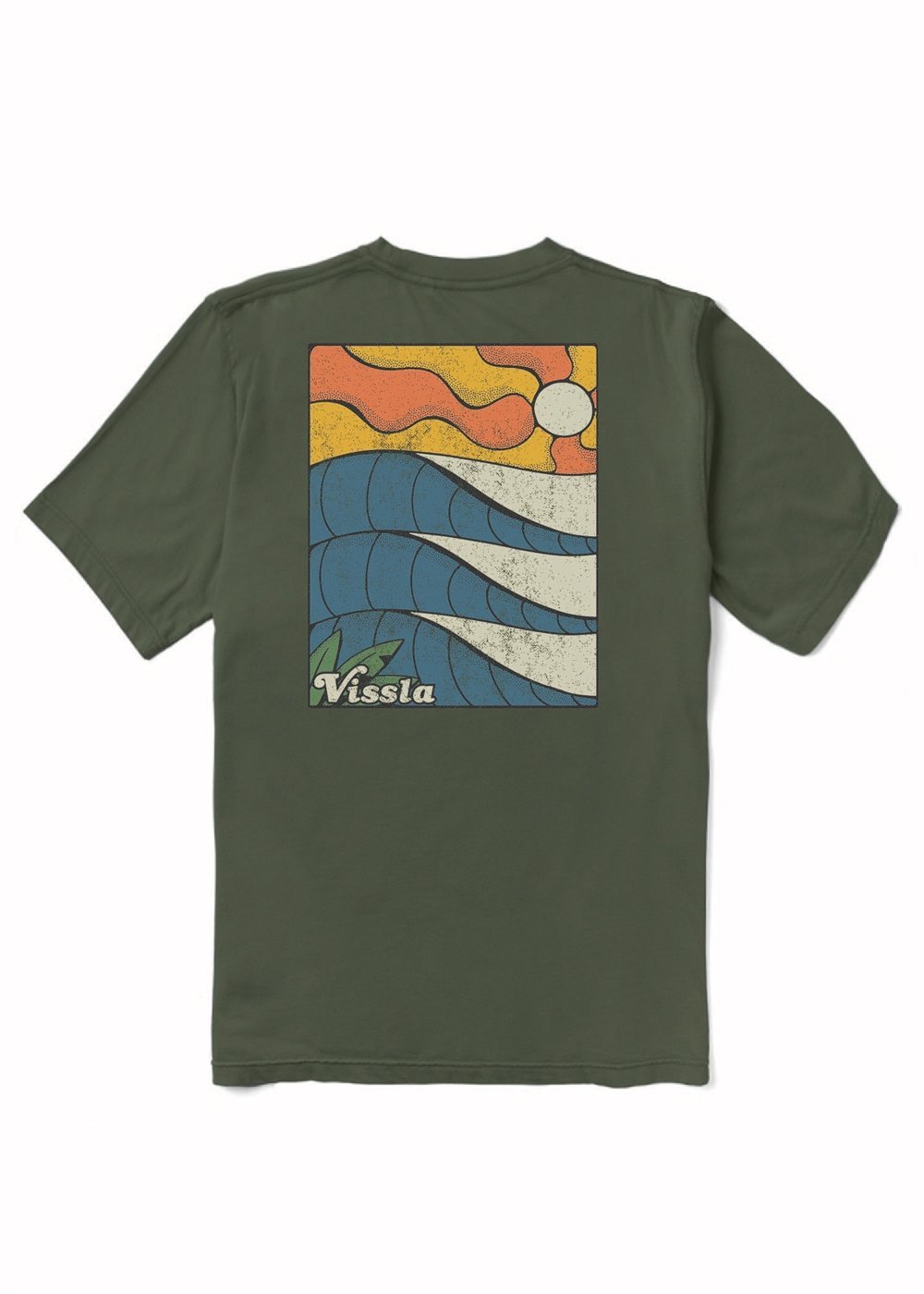 Vissla Caught Inside Premium Organic PKT Tee - SUR - Stoke Outlets