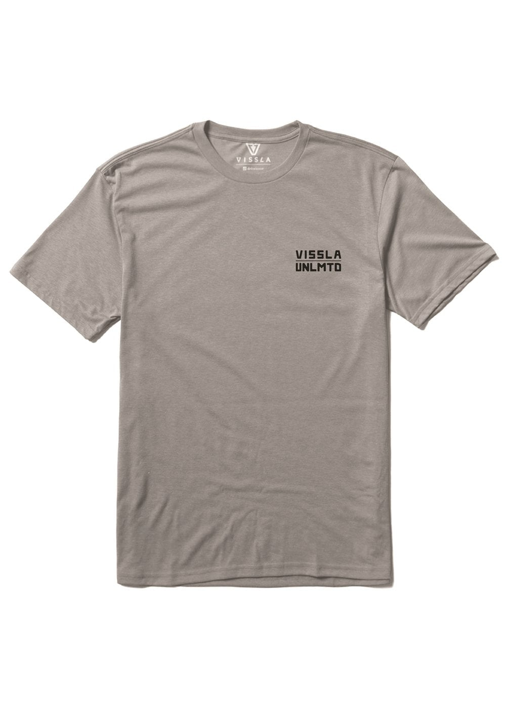 Vissla Cliffside Comp Lite Eco Drirelease Tee-GRH - Stoke Outlets