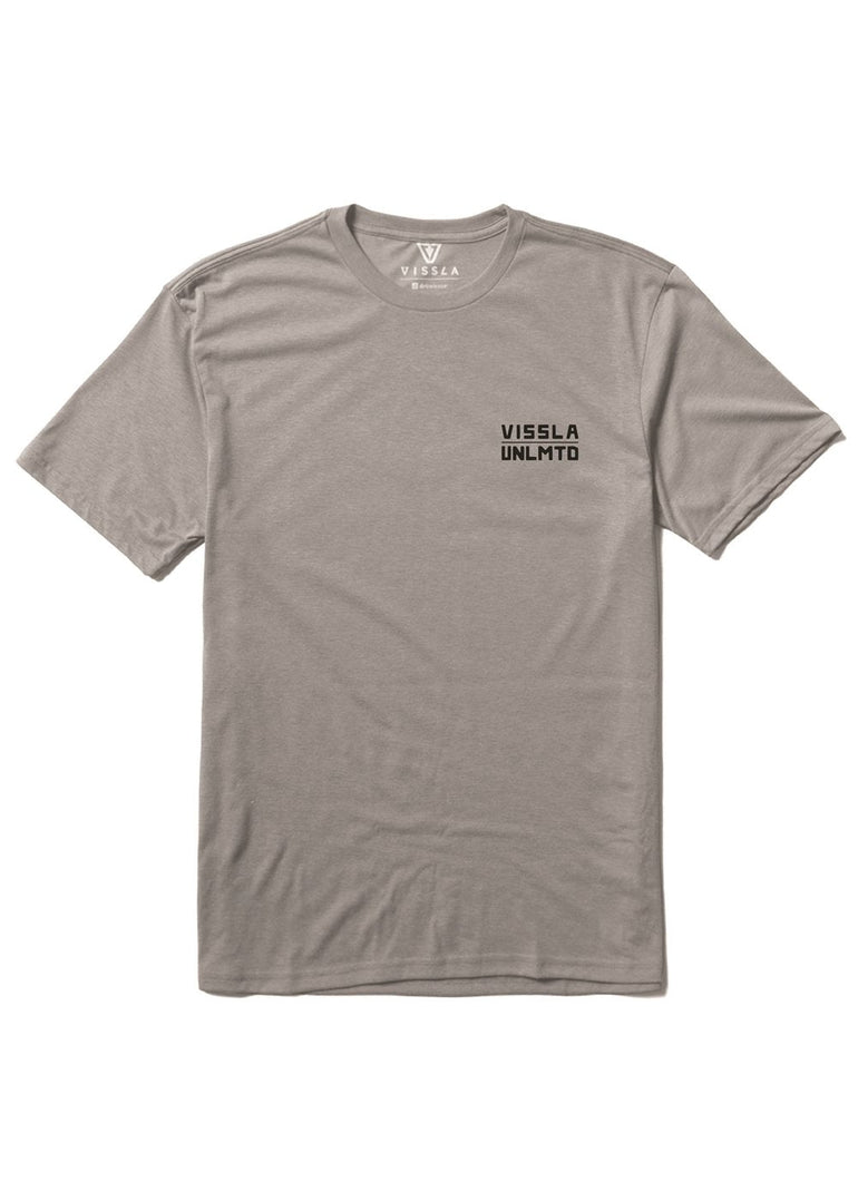 Vissla Cliffside Comp Lite Eco Drirelease Tee-GRH - Stoke Outlets