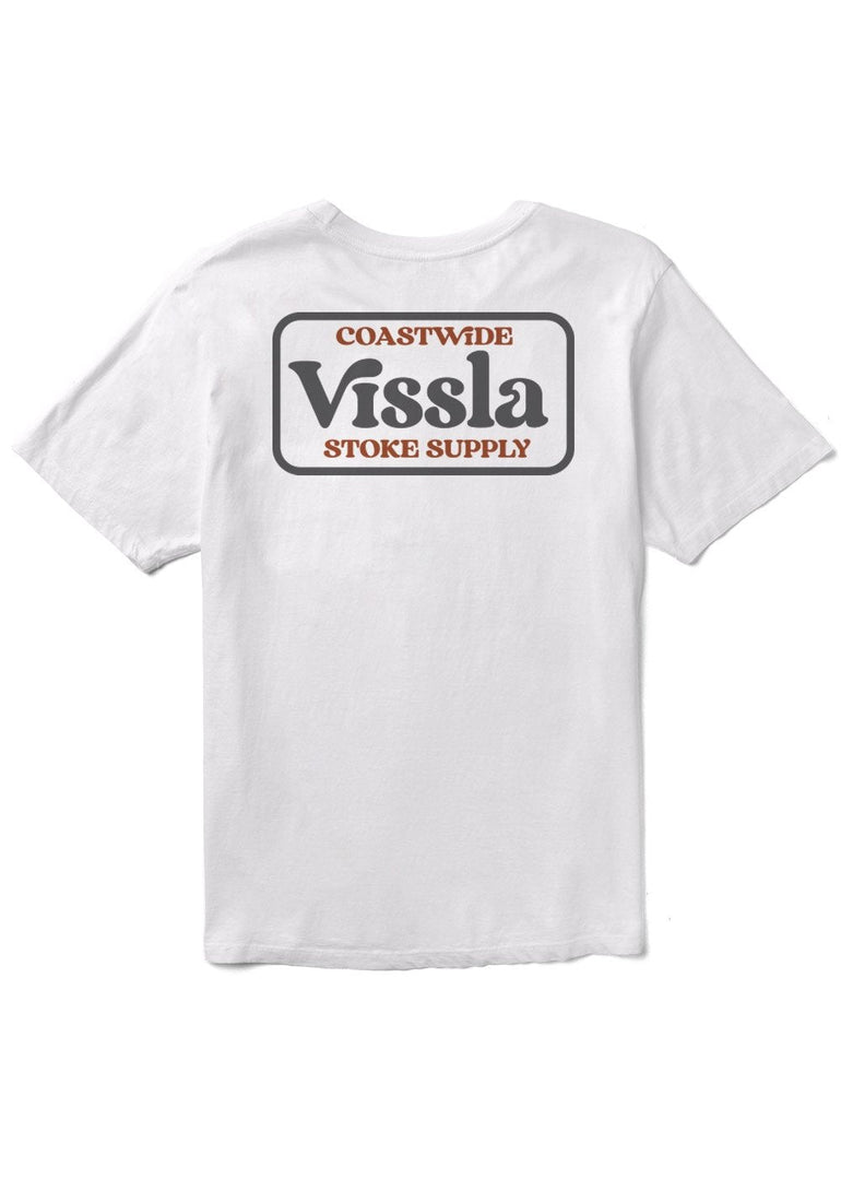 Vissla Coastwide Boys Tee - WHT - Stoke Outlets