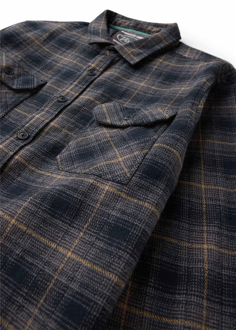 Vissla Creators Heavy Days Eco LS Flannel -BLK - Stoke Outlets