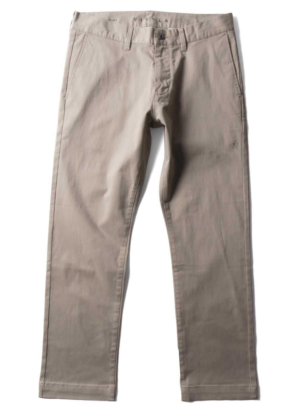 Vissla Creators Port Chino Pant, Khaki - Stoke Outlets