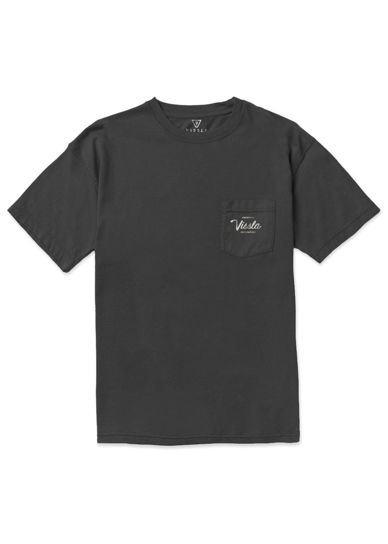 Vissla Creators Premium PKT Tee - BLK - Stoke Outlets