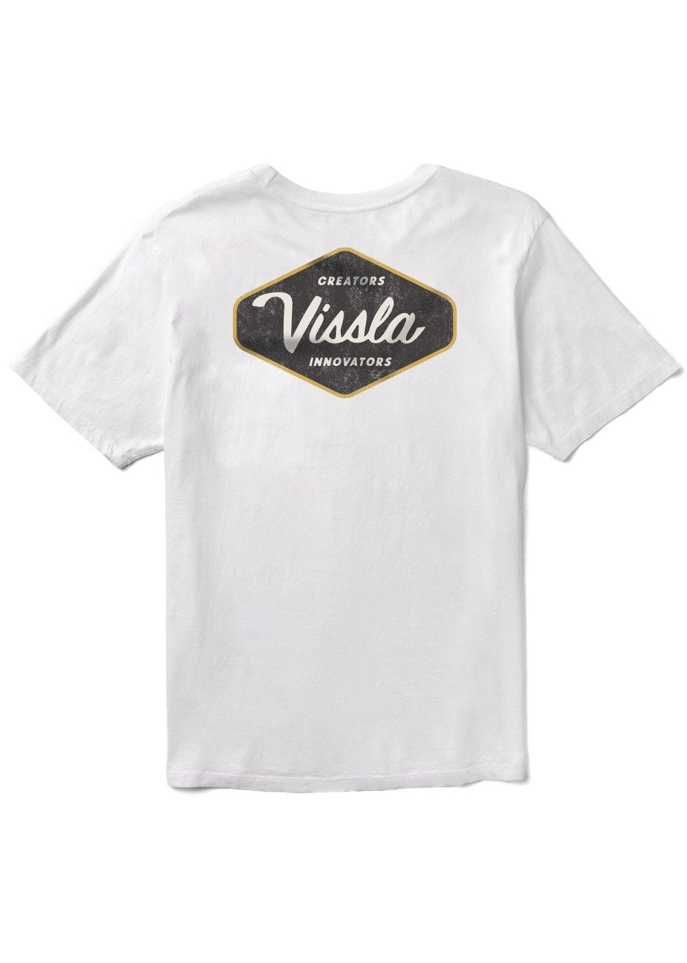 Vissla Creators Premium PKT Tee - WHT - Stoke Outlets