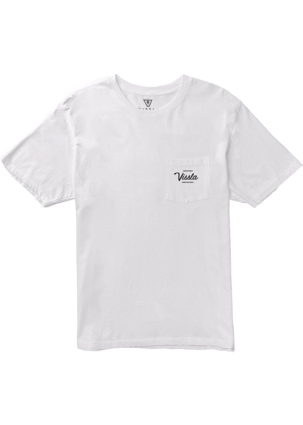 Vissla Creators Premium PKT Tee - WHT - Stoke Outlets