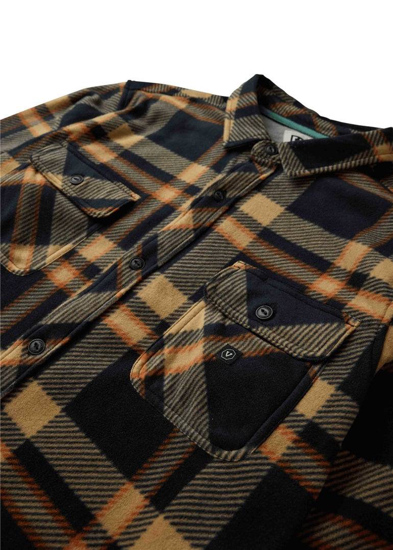 Vissla Eco - zy Boys LS Polar Flannel - BLK - Stoke Outlets