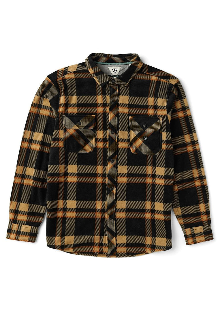 Vissla Eco - zy LS Polar Flannel - BLK - Stoke Outlets