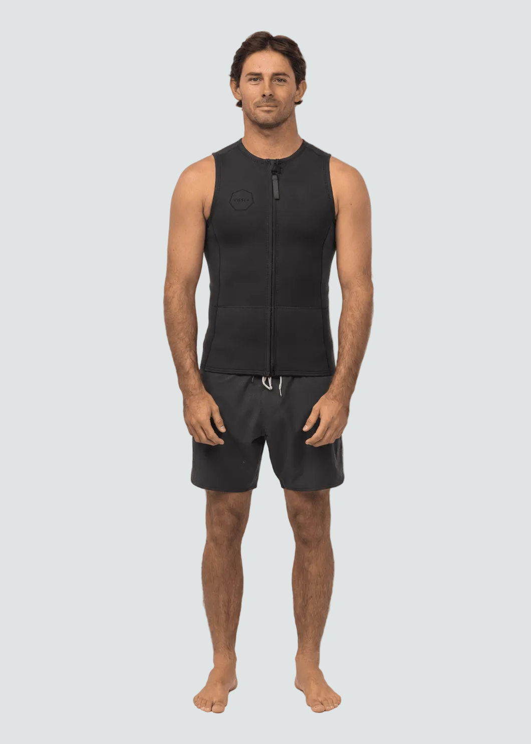 Vissla Front Zip Wetsuit Vest, Stealth - Stoke Outlets