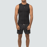 Vissla Front Zip Wetsuit Vest, Stealth - Stoke Outlets
