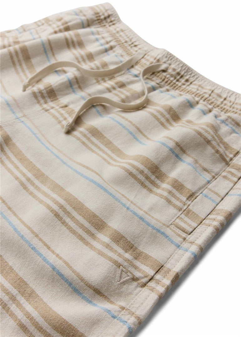 Vissla Grad Stripe 17" Elastic Linen Walkshort-DKS - Stoke Outlets