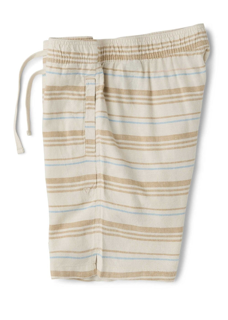 Vissla Grad Stripe 17" Elastic Linen Walkshort-DKS - Stoke Outlets