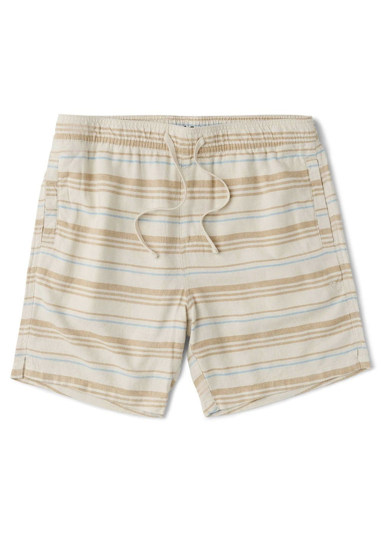 Vissla Grad Stripe 17" Elastic Linen Walkshort-DKS - Stoke Outlets