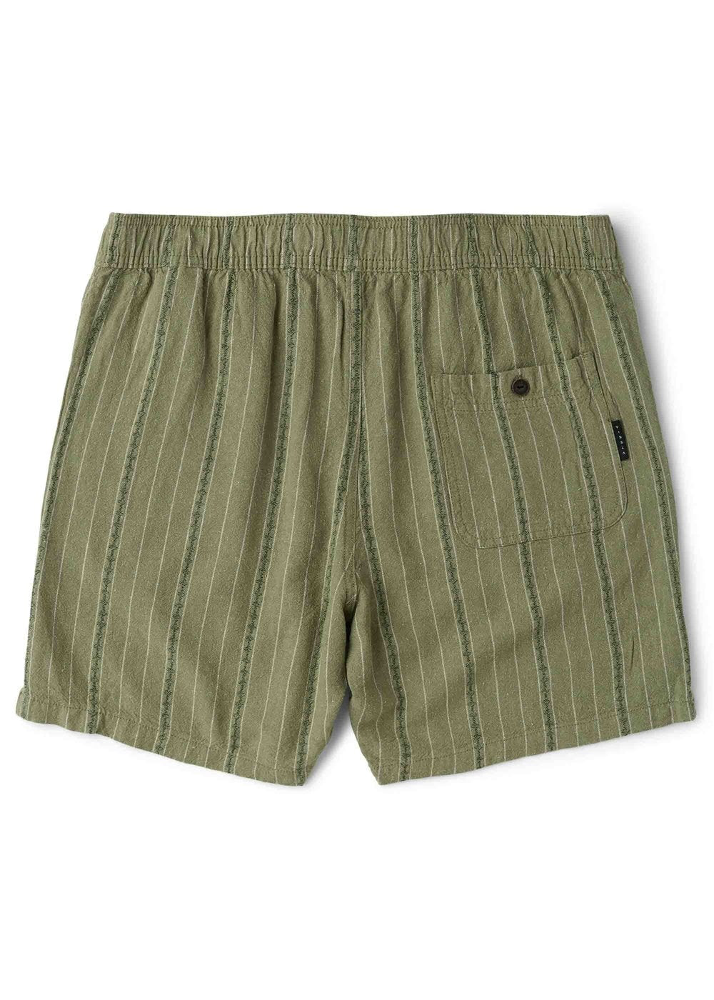 Vissla Grad Stripe 17" Elastic Linen Walkshort-SAG - Stoke Outlets