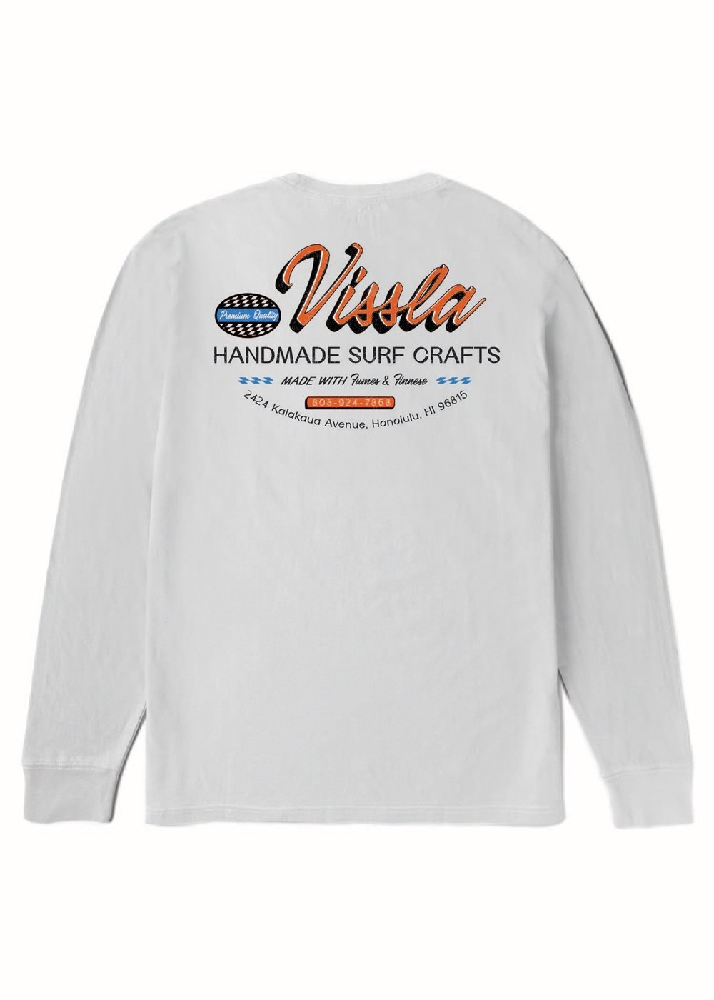 Vissla Handmade Boys LS Tee - WHT - Stoke Outlets