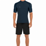 Vissla High Seas 1mm Short Sleeve Wetsuit Jacket, Deep Water - Stoke Outlets