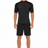 Vissla High Seas 1mm Short Sleeve Wetsuit Jacket, Phantom - Stoke Outlets