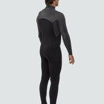 Vissla High Seas II 4-3 Chest Zip Full Wetsuit, Charcoal - Stoke Outlets