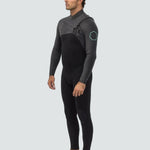 Vissla High Seas II 4-3 Chest Zip Full Wetsuit, Charcoal - Stoke Outlets