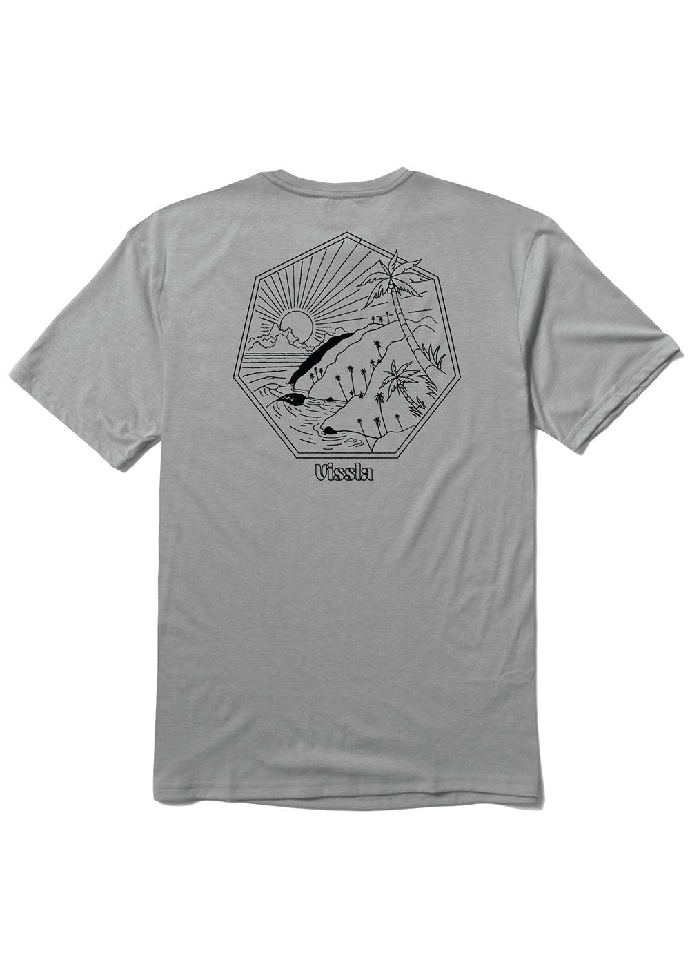 Vissla Intercoastal Comp Lite Eco Drirelease Tee - GRH - Stoke Outlets