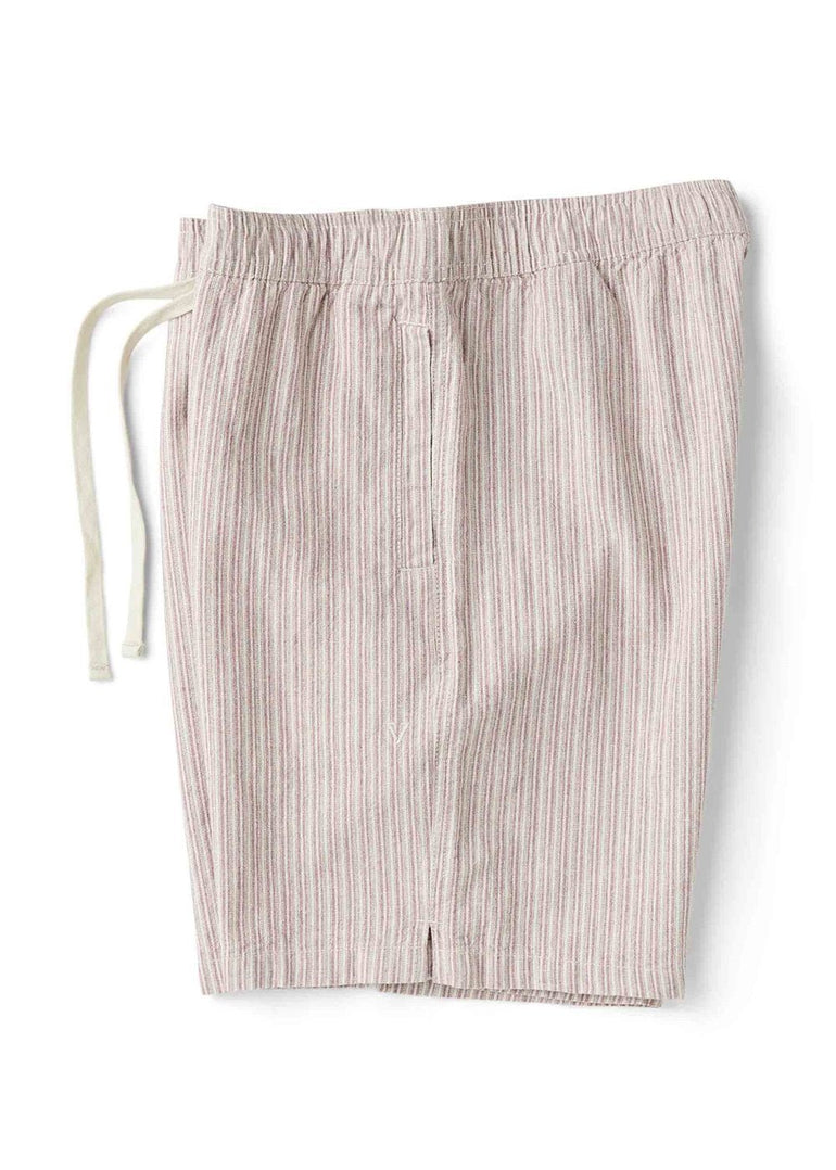 Vissla J. Linen Stripe Elastic 18" Walkshort - PLM - Stoke Outlets