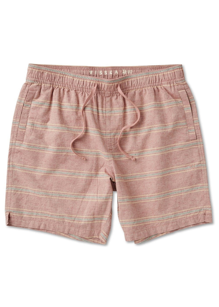 Vissla J. Linen Stripe Elastic Eco 18" Walkshort - GMS - Stoke Outlets